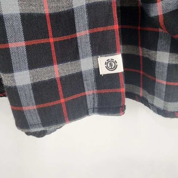 Element Mens XL Plaid Button-Up Flannel Shirt - Picture 8 of 13
